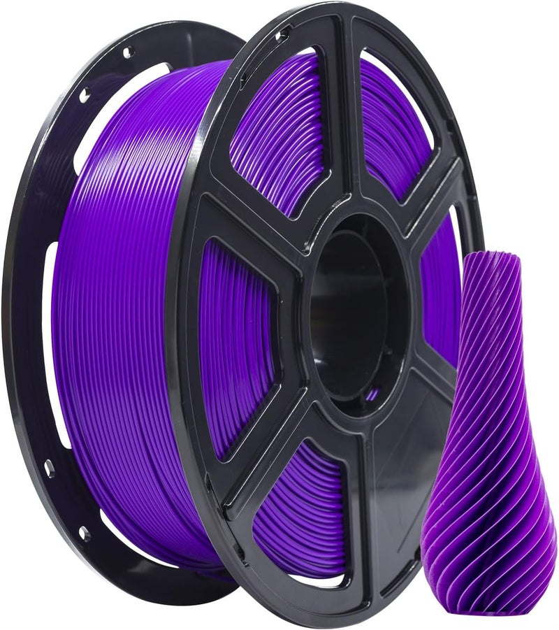 FLASHFORGE PLA Filament 1.75mm, 3D Printer Filament 1kg (2.2lbs) Spool, Dimensional Accuracy +/- 0.02mm, 3D Printing Filament Easy to Use and Fits for Most FDM 3D Printers (Purple) - Image 1